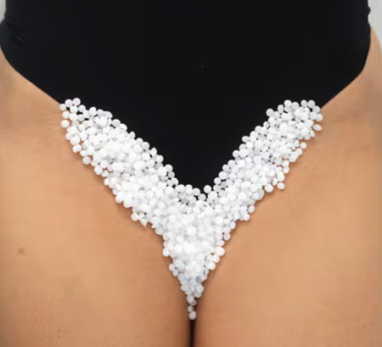 Gentle stripless wax used for bikini waxing